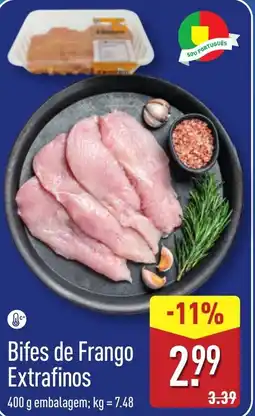 ALDI Bifes de Frango Extrafinos promoção