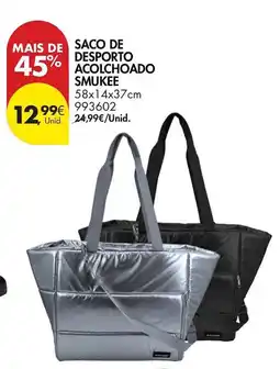 Pingo Doce Saco de desporto acolchoado smukee promoção