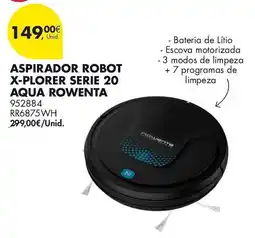 Pingo Doce Aspirador robot x-plorer serie 20 aqua rowenta promoção