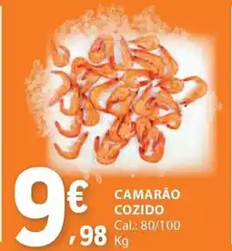 E.Leclerc Camarão cozido promoção