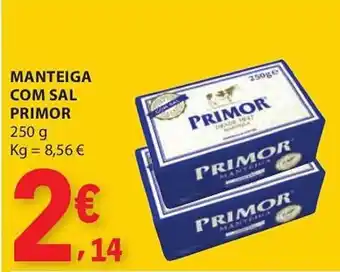 E.Leclerc Manteiga com sal primor promoção