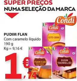 E.Leclerc Pudim flan Condi promoção