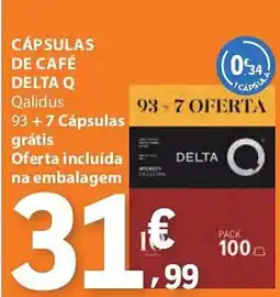 E.Leclerc Cápsulas de café delta q promoção