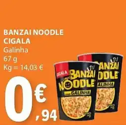 E.Leclerc Banzai noodle cigala promoção
