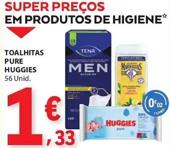 E.Leclerc Toalhitas pure huggies promoção