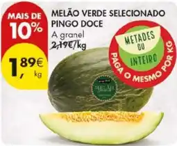 Pingo Doce Melão verde selecionado pingo doce a granel promoção