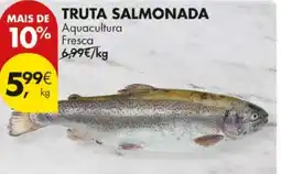 Pingo Doce Truta salmonada aquacultura promoção