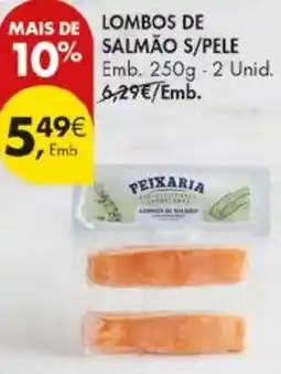 Pingo Doce Lombos de salmão s/pele promoção