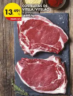 Pingo Doce Costeletas de vitela/vitelão promoção