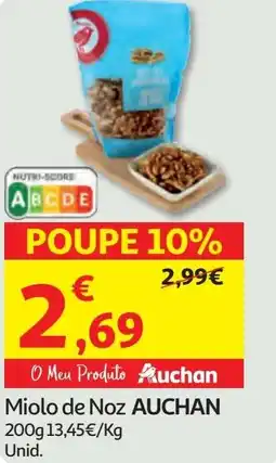 Minipreço Miolo de Noz AUCHAN promoção