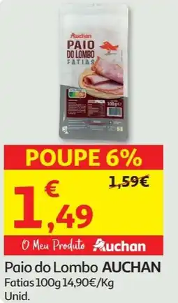 Minipreço Paio do Lombo AUCHAN promoção