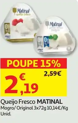 Minipreço Queijo Fresco MATINAL promoção