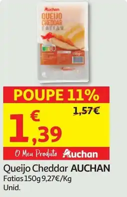 Minipreço Queijo Cheddar AUCHAN promoção