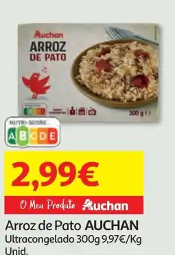 Minipreço Arroz de Pato AUCHAN Ultracongelado promoção
