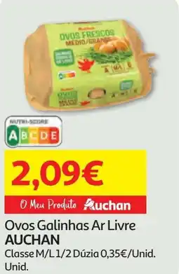 Minipreço Ovos Galinhas Ar Livre AUCHAN promoção