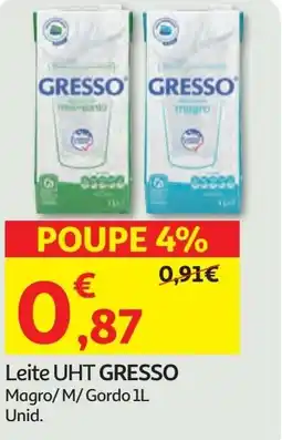 Minipreço Leite UHT GRESSO promoção