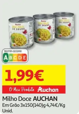 Minipreço Milho Doce AUCHAN promoção