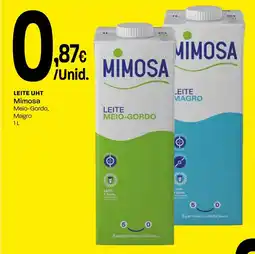 Intermarché Leite uht Mimosa promoção