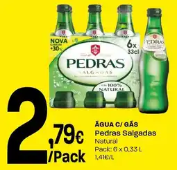 Intermarché Água c/ gás pedras salgadas promoção