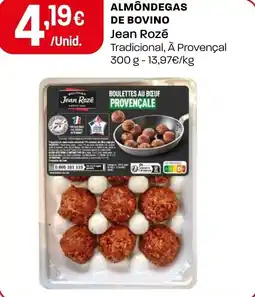 Intermarché Almondegas de bovino Jean Rozé promoção