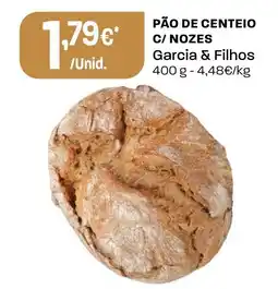 Intermarché Pão de centeio c/ nozes promoção