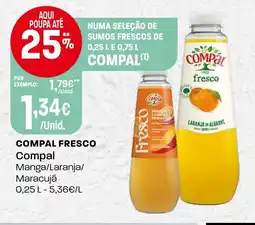 Intermarché Compal fresco Compal promoção