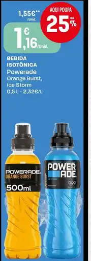Intermarché Bebida isotonica Powerade Orange Burst, Ice Storm promoção