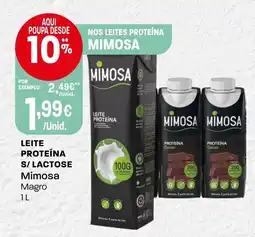 Intermarché Leite proteína s/ lactose Mimosa promoção