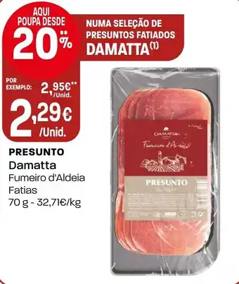 Intermarché Presunto Damatta Fumeiro d'Aldeia Fatias promoção