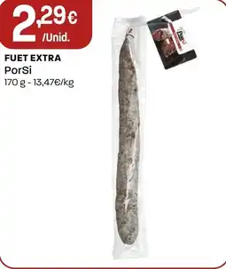 Intermarché Fuet extra porsi promoção