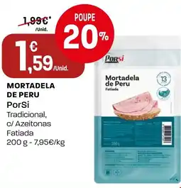 Intermarché Mortadela de peru PorSi promoção