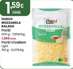 Intermarché Queijo mozzarela ralado PorSi promoção