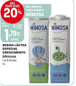 Intermarché Bebida láctea especial crescimento Mimosa promoção