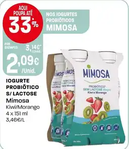Intermarché Iogurte probiotico s/lactose mimosa promoção