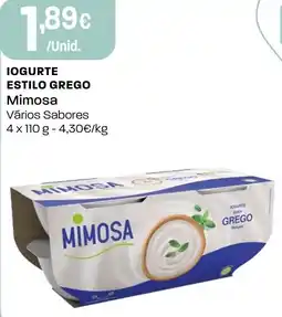 Intermarché Iogurte estilo grego Mimosa promoção