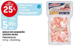 Intermarché Miolo de camarão cozido 40/60 pescanova promoção