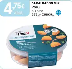 Intermarché 34 salgados mix PorSi p/ Forno promoção