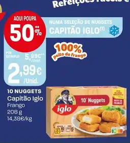 Intermarché 10 nuggets Capitão Iglo Frango promoção