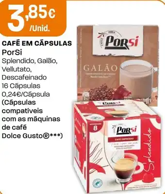 Intermarché Café em cápsulas PorSi promoção