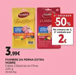 El Corte Inglés Fiambre da perna extra nobre promoção