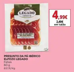 El Corte Inglés Presunto da pá ibérico elpozo legado promoção