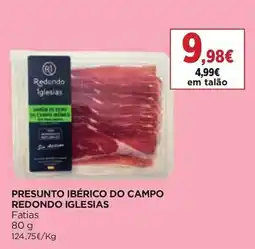 El Corte Inglés Presunto ibérico do campo redondo iglesias promoção