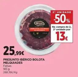 El Corte Inglés Presunto ibérico bolota melquiades promoção
