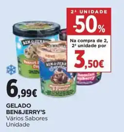 Supercor Gelado ben&jerry's promoção