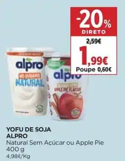 Supercor Yofu de soja alpro promoção