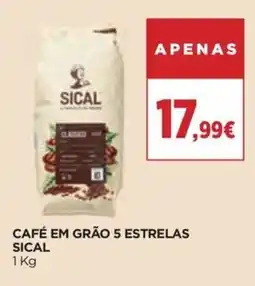 Supercor Café em grão 5 estrelas sical promoção