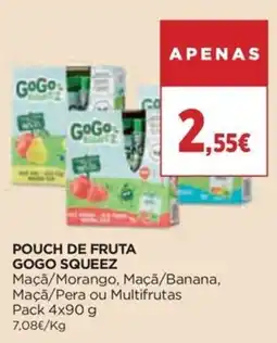 Supercor Pouch de fruta gogo squeez promoção