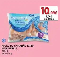 El Corte Inglés Miolo de camarão 10/20 mar ibérica promoção