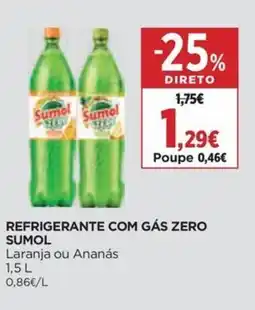 Supercor Refrigerante com gás zero sumol promoção
