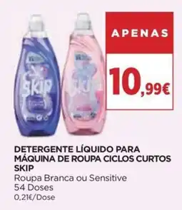 Supercor Detergente líquido para máquina de roupa ciclos curtos skip promoção